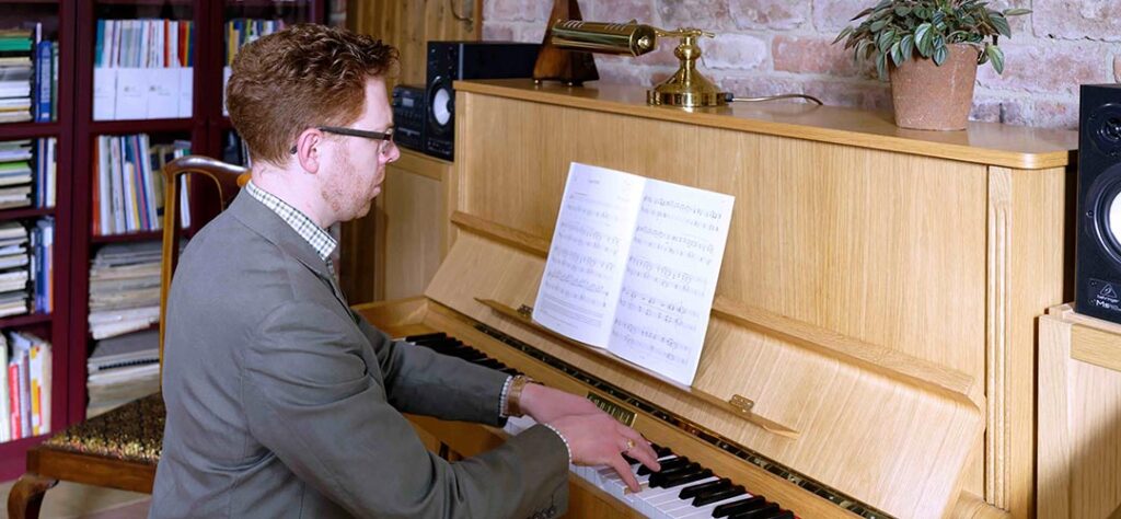 Jonathan Delbridge Playing Piano